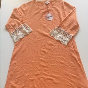 NWT Hayden Los Angeles Vibrant Orange Cotton Fabric with Tag Loose (A)